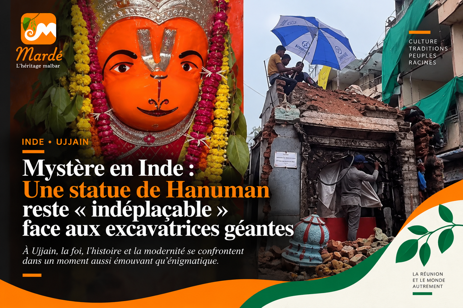 Mystère en Inde : Une statue de Hanuman reste « indéplaçable » face aux excavatrices géantes